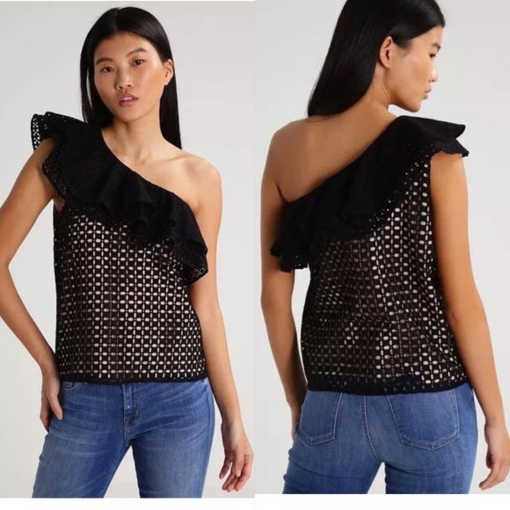 J. Crew One Shoulder Ruffle Top NWT!